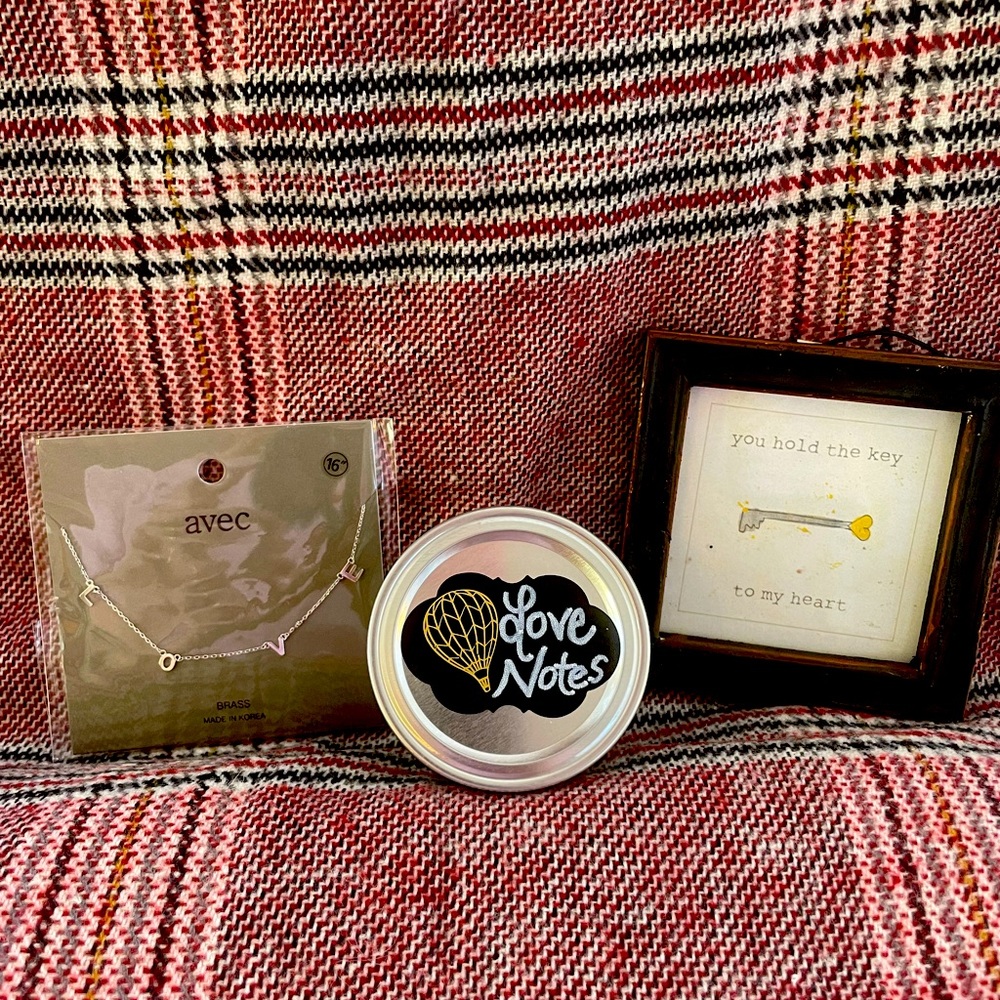 “LOVE” bundle - new necklace, picture and love notes